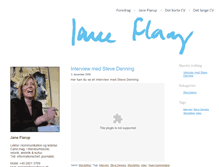 Tablet Screenshot of janeflarup.dk